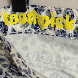 J.Crew Factory Toothpick Ankle Jeans 28 Blue White Floral Super Skinny 82835‎ thumbnail 7