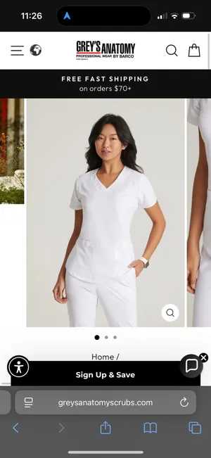Greys anatomy scrub top thumbnail 3
