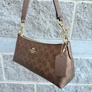 coach Charlotte Shoulder Bag In Signature Canvas ccl40 thumbnail 3