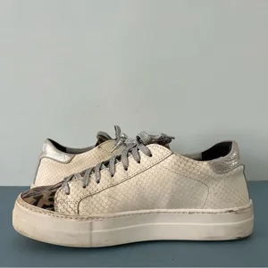 P448 Thea Python Roccia White Leather Platform‎ Sneakers thumbnail 5