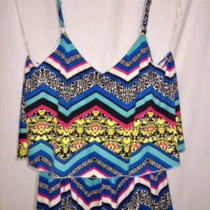 Magic Colorful Jumpsuit Sz M Gently Used thumbnail 2