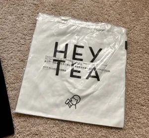 Hey tea tote bag White thumbnail 4