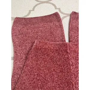 Lulus Comfy Cutie Rusty Rose Chenille Wide Leg Pull On Sweater Pants, Size Small thumbnail 12