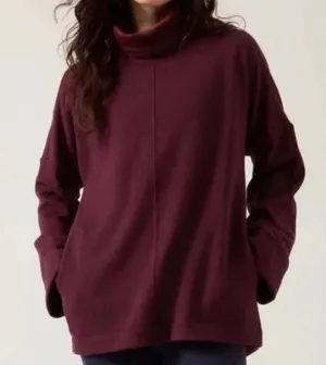 Athleta Kozy Karma Funnel Neck in Purple Grape thumbnail 1