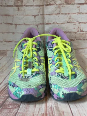 Asics GEL-Nimbus Dynamic Duomax Running Shoes T676N Purple Neon Yellow sz: 9 thumbnail 3
