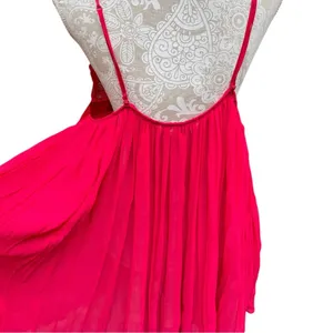 Victoria's Secret Red Lace Satin Bow Babydoll Chemise XL Lingerie Chiffon thumbnail 15
