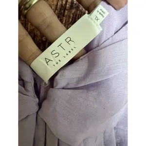 Astr the label Carina Mini dress lavender Sz XL Balloon Sleeves Party Open Back thumbnail 5