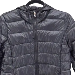 Women Quilted Down Puffer‎ Jacket Black Small thumbnail 3