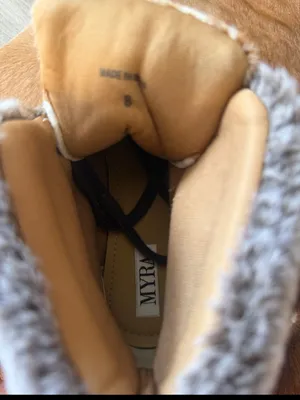 $110 Myra beaver turbulent combat boots 8 Tan thumbnail 8