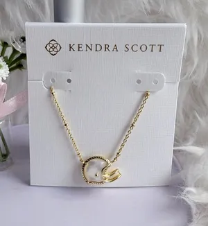 Kendra Scott Football Helmet Gold Short Pendant Necklace thumbnail 1