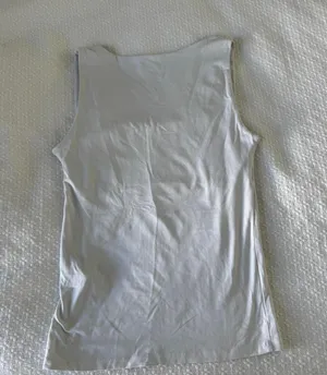 ZARA White Thick Strap Tank Top thumbnail 1