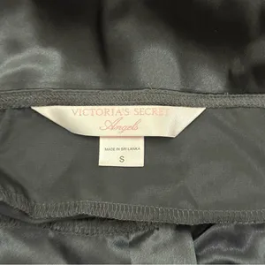 VTG Victoria's Secret Black Satin Lingerie size Small thumbnail 5
