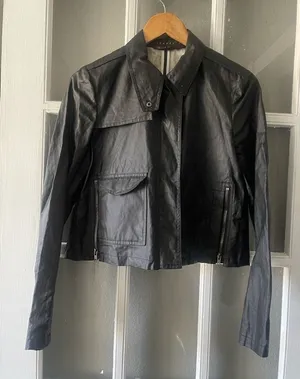 Theory Faux Leather Jacket thumbnail 1