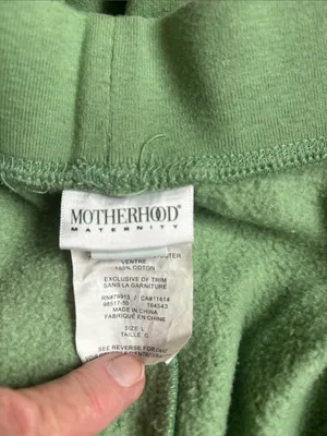 Motherhood Maternity Green Fleece Jogger Pants thumbnail 2