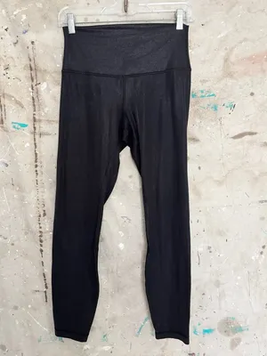 Lululemon Align High-Rise Pant 25" Shine, Radiate Foil Print Black thumbnail 2