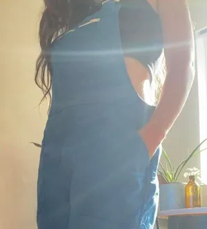 AMAZING French workwear blue overalls with white plastic detailing 🦋 thumbnail 5