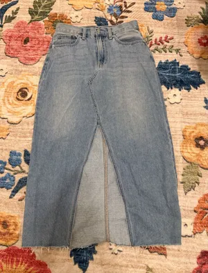 Just USA Denim Maxi Skirt thumbnail 1