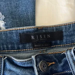 RISEN distressed boot cut jeans Blue Size 29 thumbnail 2