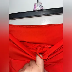 CRZ Yoga Red High Waisted Tennis Mini Pleated Skirt Spandex Inner Shorts Skort thumbnail 13
