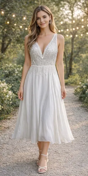 Merry’s Bridal Wedding Dress New Size 6 Engagement Photo Reception Boho Shower thumbnail 1