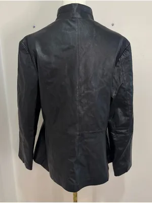 Vintage Wilsons Leather Maxima Ladies Jacket 100% Leather‎ Large Black thumbnail 4