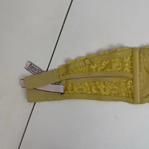 Victoria's‎ Secret S Small Bralette Bra Lace Strapless Unlined Wireless Yellow thumbnail 9