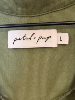 Petal & Pup Rose Collared Green Corduroy‎ Dress thumbnail 3