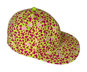 Disney Parks neon green pink hearts Mickey Mouse ears cap hat adult thumbnail 1