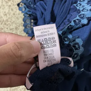 Victoria's Secret Lace Trim Chemise Nightgown Womens S Blue Sleep Romantic NEW thumbnail 6