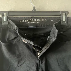 Super Stretch Distressed Black Jeggings Size 6 thumbnail 2