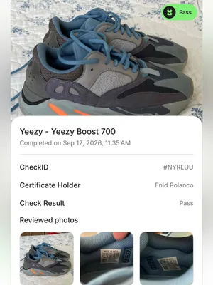 adidas Yeezy Boost 700 Carbon Blue Men’s Size 6.5 Women’s Size 8 thumbnail 8