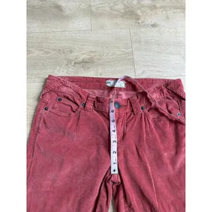 Free People Just Float On Corduroy Flare Jean fray hem wide leg Russet Acorn 26 thumbnail 12