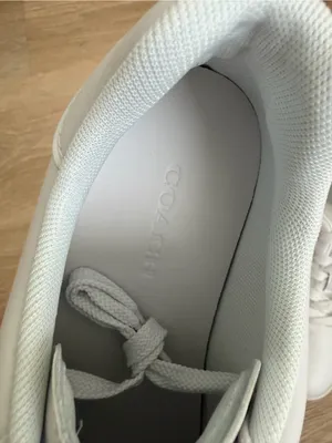 NWB COACH High Line Leather Sneakers Optic White CCN68 Size 7.5B thumbnail 5