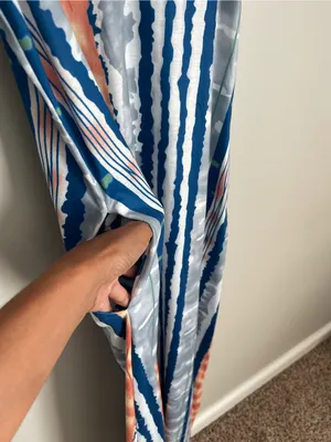 Blue Striped Spaghetti Strap Maxi Dress Sz M Size M thumbnail 6