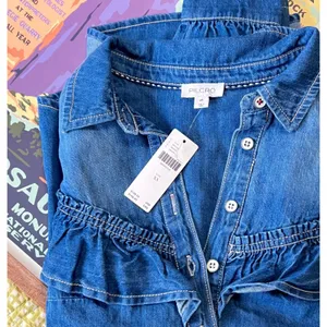 Anthropologie Pilcro Women's Chambray XS‎ NWT Cottagecore Prairie Minimalist thumbnail 2
