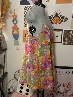 Morgan Taylor Intimates Floral Slip Dress — Size L thumbnail 5