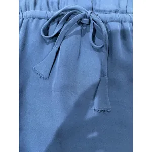 Babaton Silk Dress Sleeveless Drawstring Waist‎ Casual Blue Size S thumbnail 5