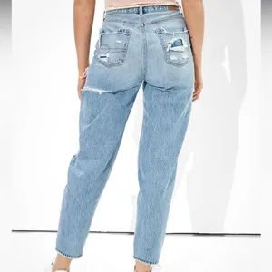 AEO Relaxed Mom‎ Jean Distressed Denim Jeans thumbnail 2