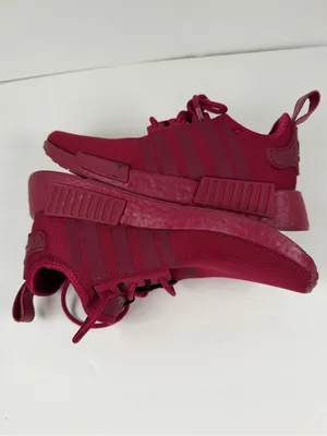 Adidas NMD_R1 Women’s 7.5 Burgundy Boost Knit Sneakers Running Shoes Casual thumbnail 6