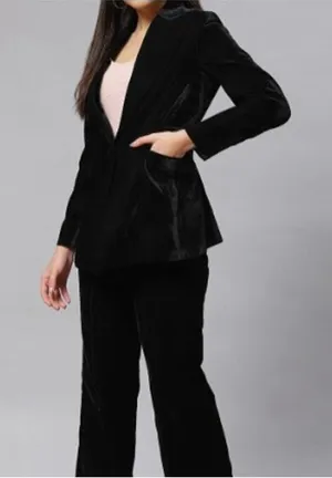 PowerSutra Velour Velvet Finnish Lined Jacket Women‎ Sz 11XL Office Holiday New thumbnail 1