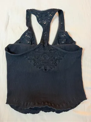 FP Movement features lace-topped camisole‎ black Size Medium thumbnail 5