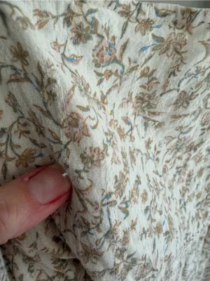 American Eagle Floral Puff Sleeve‎ Cottagecore Mini Dress M thumbnail 8