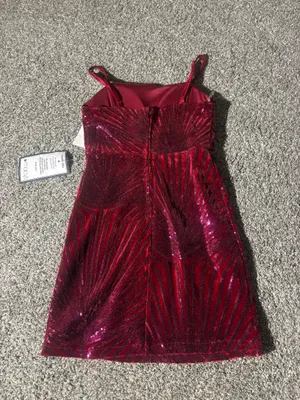 Red Formal Macy's Dress thumbnail 3