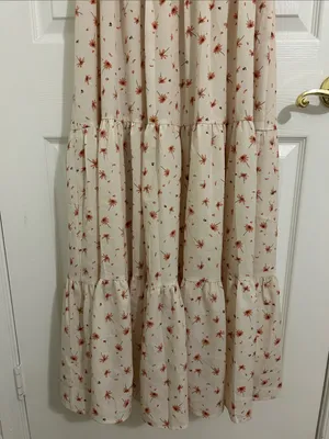Jessakae Daydreamer Smocked Midi Dress In Cream Floral NWT Size Large thumbnail 11