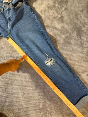 Signature by Levi Strauss Boyfriend Jeans Womens 6/28 Distressed Cuffed Stretch thumbnail 10