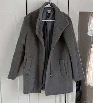 JCrew Charcoal Pea Coat thumbnail 1