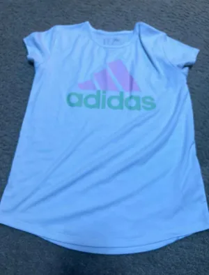Adidas top shirt young adult size 14 large thumbnail 1