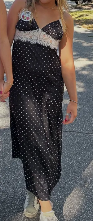 Sky to Moon Polka Dot Dress thumbnail 1