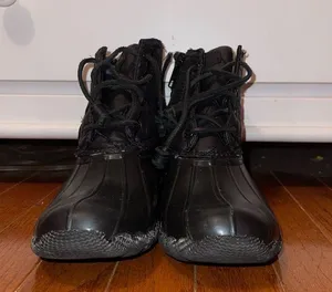 Sperry’s Black Quilted Duck Boots thumbnail 3