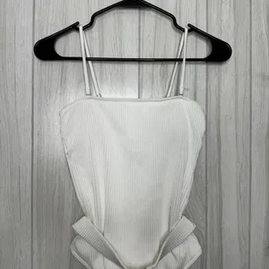 NWT Abercrombie & Fitch Ribbed Belted One Piece Swimsuit Cheeky size S Small thumbnail 4